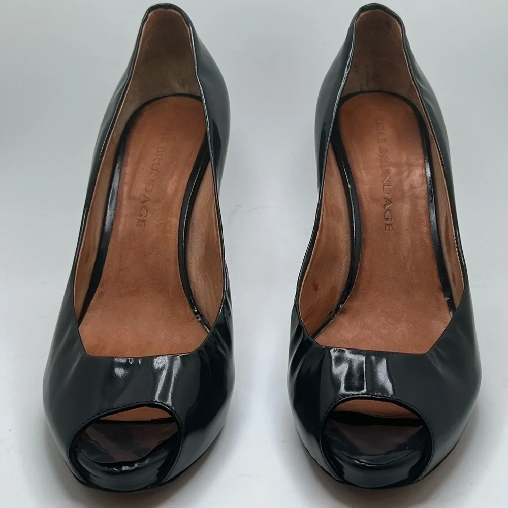 Nicole Brundage peep toe pump size 40EU - Picture 7 of 16